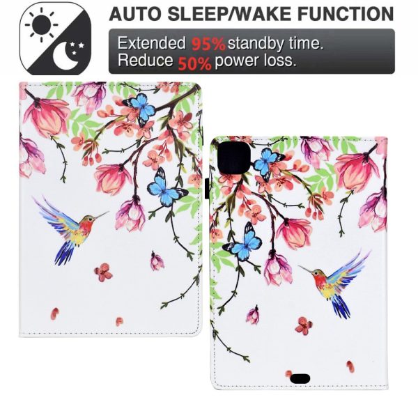 Tablet Case iPad Air 11 (2024)   iPad Pro 11 (2022)   (2020)   iPad Air (2022)   (2020) Pattern Printing Cover Card Holder - Flowers And Birds Online Hot Sale