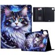 Tablet Case iPad Air 11 (2024)   iPad Pro 11 (2022)   (2020)   iPad Air (2022)   (2020) Pattern Printing Cover Card Holder - Cat Online Sale