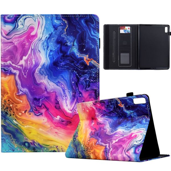 Lenovo Tab M9 TB-310FU Case Pattern Printing Tablet Cover Shockproof Leather Card Holder Stand Case - Marble Pattern Supply