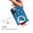 iPhone 16 Pro Max Case Christmas Pattern Printing Soft Flexible Phone Cover - Snowman Crystal Ball Sale