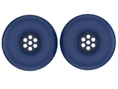 1 Pair Earpad Silicone Case JBL Tune 520BT On-Ear Headphone Cushion Protective Cover - Dark Blue Hot on Sale