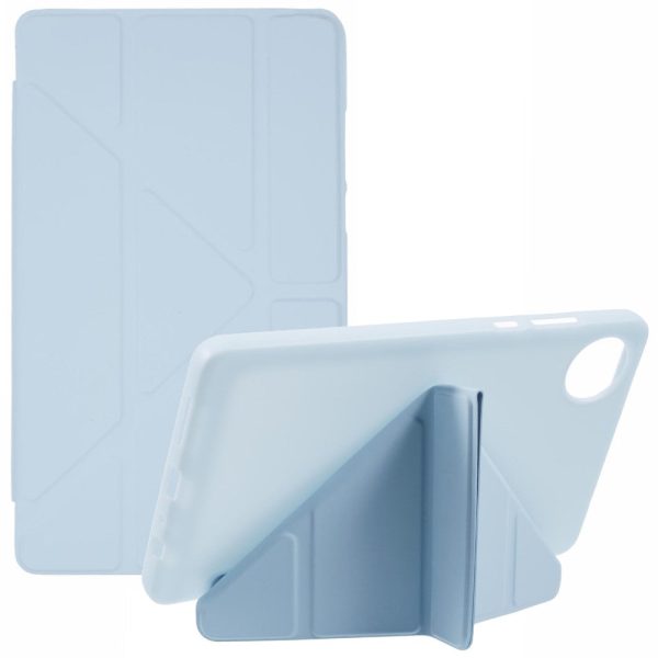 Xiaomi Redmi Pad SE 4G 8.7 inch Case Vegan Leather+Silicone Origami Stand Protective Cover - Baby Blue Sale