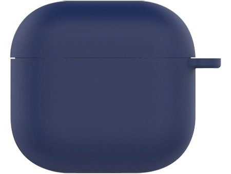 AirPods 4 Silicone Case Soft Wireless Earbud Organizer Cover - Dark Blue Online now