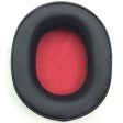 1 Pair Protein Leather Earpads Audio-Technica ATH-WS990BT Headphone Earmuffs - Black     Red Discount