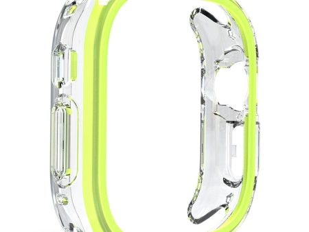 Apple Watch 7   8   9 41mm Hollow-Out Bump Resistant+Flexible Protection Cover Watch Frame Case - Yellow Supply