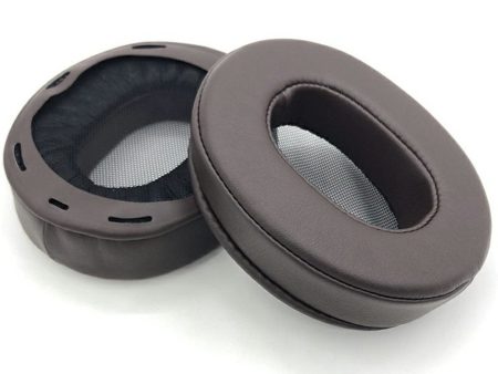 1Pair Sony MDR-1A   MDR-1ADAC Replacement Earpads Protein Leather Headset Cushions Ear Pad - Brown For Discount