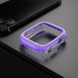 Apple Watch 7   8   9 41mm Hollow-Out Bump Resistant+Flexible Protection Cover Watch Frame Case - Purple Online now