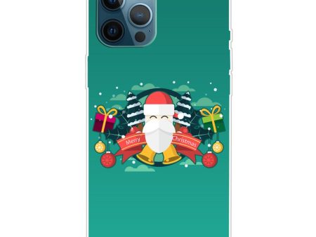 iPhone 16 Pro Max Case Christmas Pattern Printing Soft Flexible Phone Cover - Santa and Bell Online now