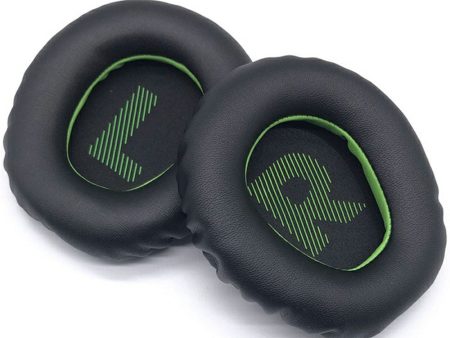 1Pair JBL Quantum 360   350 Headphone Ear Pads Protein Leather Earmuffs - Black+Green Supply