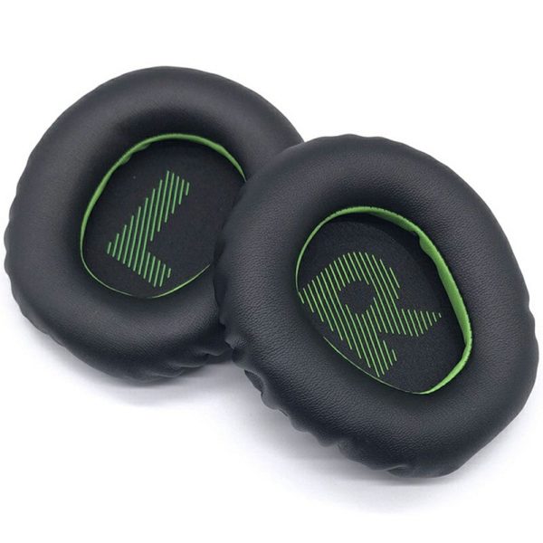 1Pair JBL Quantum 360   350 Headphone Ear Pads Protein Leather Earmuffs - Black+Green Supply