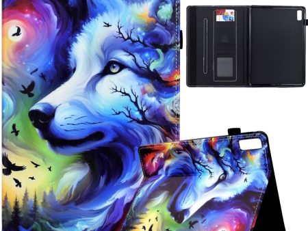 Lenovo Tab M9 TB-310FU Case Pattern Printing Tablet Cover Shockproof Leather Card Holder Stand Case - Dog Online now