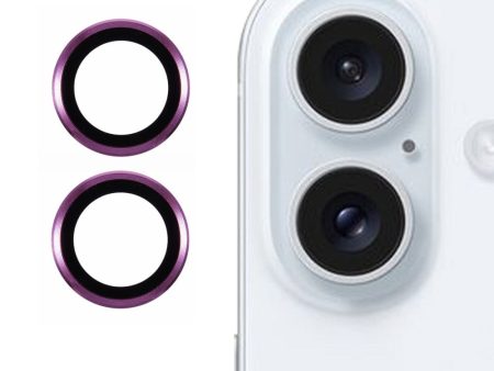 2-pack   Set iPhone 16   16 Plus Camera Lens Protector Scratch-Resistant Corning Gorilla Glass Lens Film - Purple Online