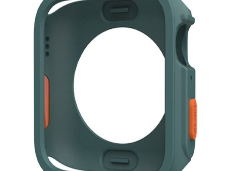 Apple Watch Series 4   5   6   SE   SE (2022) 44mm   7   8   9 45mm Drop Protection Flexible Watch Frame Case - Green Online now