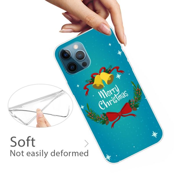 iPhone 16 Pro Max Case Christmas Pattern Printing Soft Flexible Phone Cover - Christmas Bell Fashion