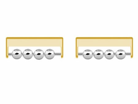 1 Pair Huawei   Samsung Smart Watch Beads Design 22mm DIY-styled Strap Connector Metal Adapter - Gold Online