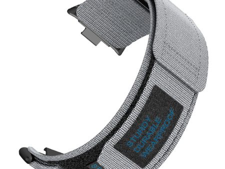 Xiaomi Smart Band 8 Pro   Redmi Watch 4 Magic Tape Nylon Strap Replacement Watch Band - Grey For Sale