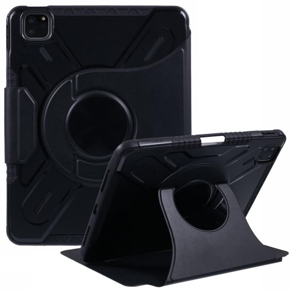 iPad Pro 11 (2022)   (2021)   (2020)   (2018)   iPad Air (2022)   (2020) Case Detachable Vegan Leather Rotating Stand Protective Cover - Black Online