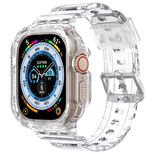 AHASTYLE WG103 Apple Watch Ultra 49mm   Watch Ultra 2 49mm Flexible Band with Case Replacement Sport Strap Online Sale