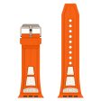 KALEBOL Apple Watch Series 49mm - 45mm - 44mm - 42mm Honeycomb Watch Band - Orange+Titanium Sale