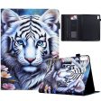 Lenovo Tab M9 TB-310FU Case Pattern Printing Tablet Cover Shockproof Leather Card Holder Stand Case - Tiger Sale