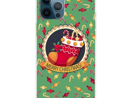 iPhone 16 Pro Max Case Christmas Pattern Printing Soft Flexible Phone Cover - Christmas Sock Online