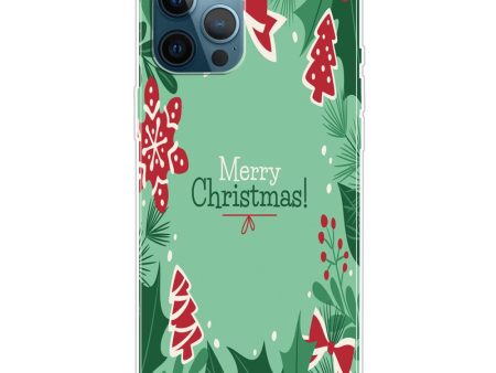 iPhone 16 Pro Max Case Christmas Pattern Printing Soft Flexible Phone Cover - Christmas Tree and Snowflake Online now