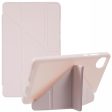 Xiaomi Redmi Pad SE 4G 8.7 inch Case Vegan Leather+Silicone Origami Stand Protective Cover - Pink Hot on Sale