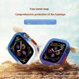 Apple Watch Series 4   5   6   SE   SE (2022) 40mm   7   8   9 41mm Dual Color Flexible Watch Case - Blue+White Online Sale