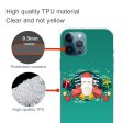 iPhone 16 Pro Max Case Christmas Pattern Printing Soft Flexible Phone Cover - Santa and Bell Online now