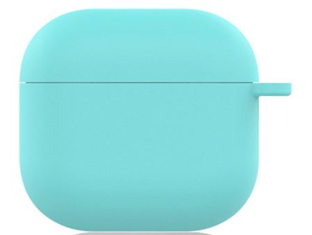 AirPods 4 Silicone Case Soft Wireless Earbud Organizer Cover Thickness 1.5mm with Carabiner - Mint Green Online now