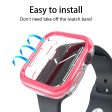 Apple Watch 7   8   9 41mm Hollow-Out Bump Resistant+Flexible Protection Cover Watch Frame Case - Rose Online Sale