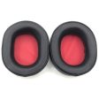 1 Pair Protein Leather Earpads Audio-Technica ATH-WS990BT Headphone Earmuffs - Black     Red Discount