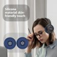 1 Pair Earpad Silicone Case JBL Tune 520BT On-Ear Headphone Cushion Protective Cover - Dark Blue Hot on Sale