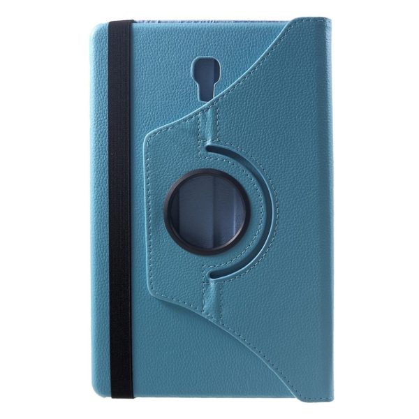 Samsung Galaxy Tab A 10.5 litchi texture leather flip case - Baby Blue Fashion