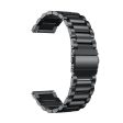 20mm Universal shiny stainless steel watch band - Black Online