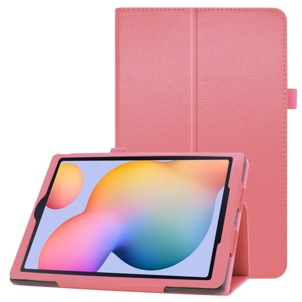 Samsung Galaxy Tab S6 Lite litchi texture leather flip case - Pink Online Sale