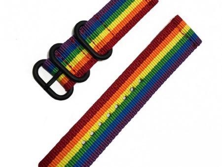 22mm Universal nylon strap - Rainbow Cheap