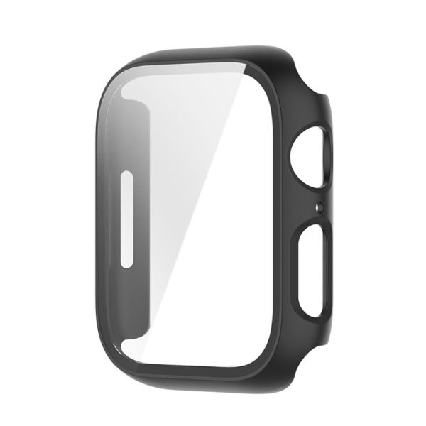 Apple Watch (41mm) 2-in-1 cover with tempered glass screen protector - Black Online now