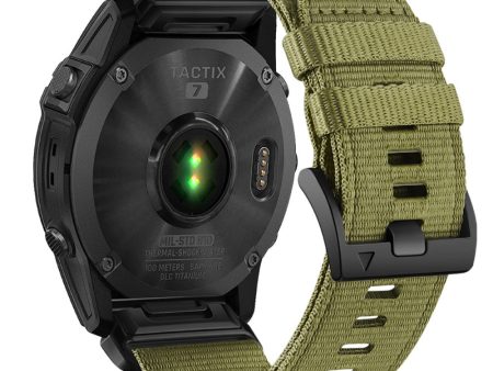 26mm nylon strap for Garmin watch - Army Green Online Sale