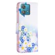 Wonderland Motorola Edge 40 Neo flip case - Butterfly and Flowers Hot on Sale