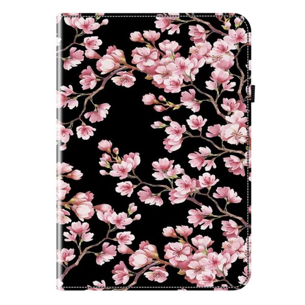 Xiaomi Redmi Pad SE 4G 8.7 inch Leather Case Pattern Printed Stand Tablet Cover with Card Slots - Plum Blossom Cheap