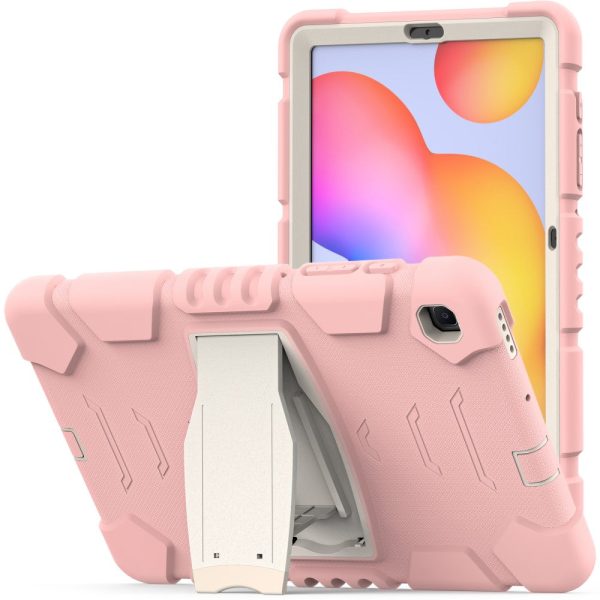 Samsung Galaxy Tab S6 Lite silicone cover with kickstand - Cherry Blossoms Pink Supply