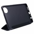 Xiaomi Redmi Pad SE 4G 8.7 inch Case Vegan Leather+Silicone Tri-Fold Stand Tablet Cover - Black Online Hot Sale