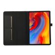 Lenovo Tab M11 Plus Leather Case Card Holder Cloth Texture Tablet Stand Cover - Black Online Hot Sale