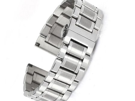 16mm elegant stainless steel watch band - Silver Fashion