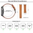 KALEBOL For Apple Watch Series 9 8 7 41mm     SE (2023) SE (2022) SE 6 5 4 40mm     3 2 1 38mm Wrist Strap Genuine Cow Leather Watchband - Black Hot on Sale