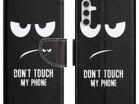 Wonderland Samsung Galaxy M15 flip case - Don T Touch My Phone For Discount