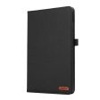 Lenovo Tab M11 Plus Leather Case Card Holder Cloth Texture Tablet Stand Cover - Black Online Hot Sale