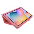 Samsung Galaxy Tab S6 Lite litchi texture leather flip case - Pink Online Sale