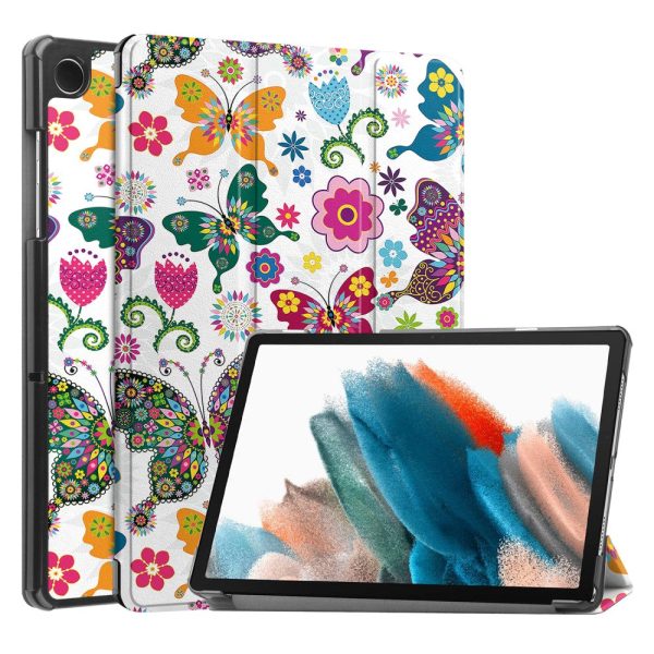 Samsung Galaxy Tab A9 Tri-fold Stand Tablet Leather Case - Butterflies Cheap